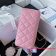 AS3649 Pink Goat Skin Gold Tone Metal