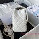 AS3649 White Goat Skin Gold Tone Metal