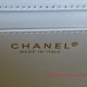 AS3649 White Goat Skin Gold Tone Metal
